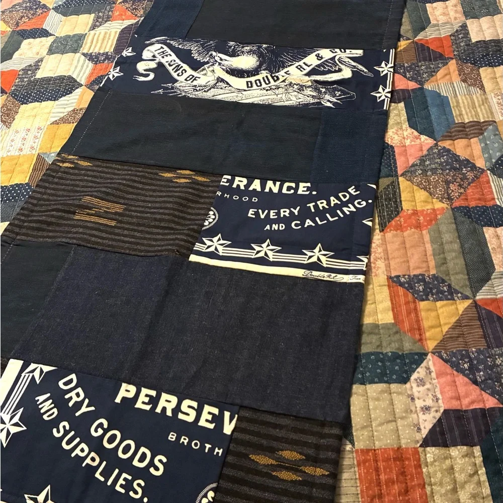 CUSTOM RRL/RL PATCHWORK SCARF (100% UPCYCLED RALPH LAUREN FABRICS)- 1 OF A KIND